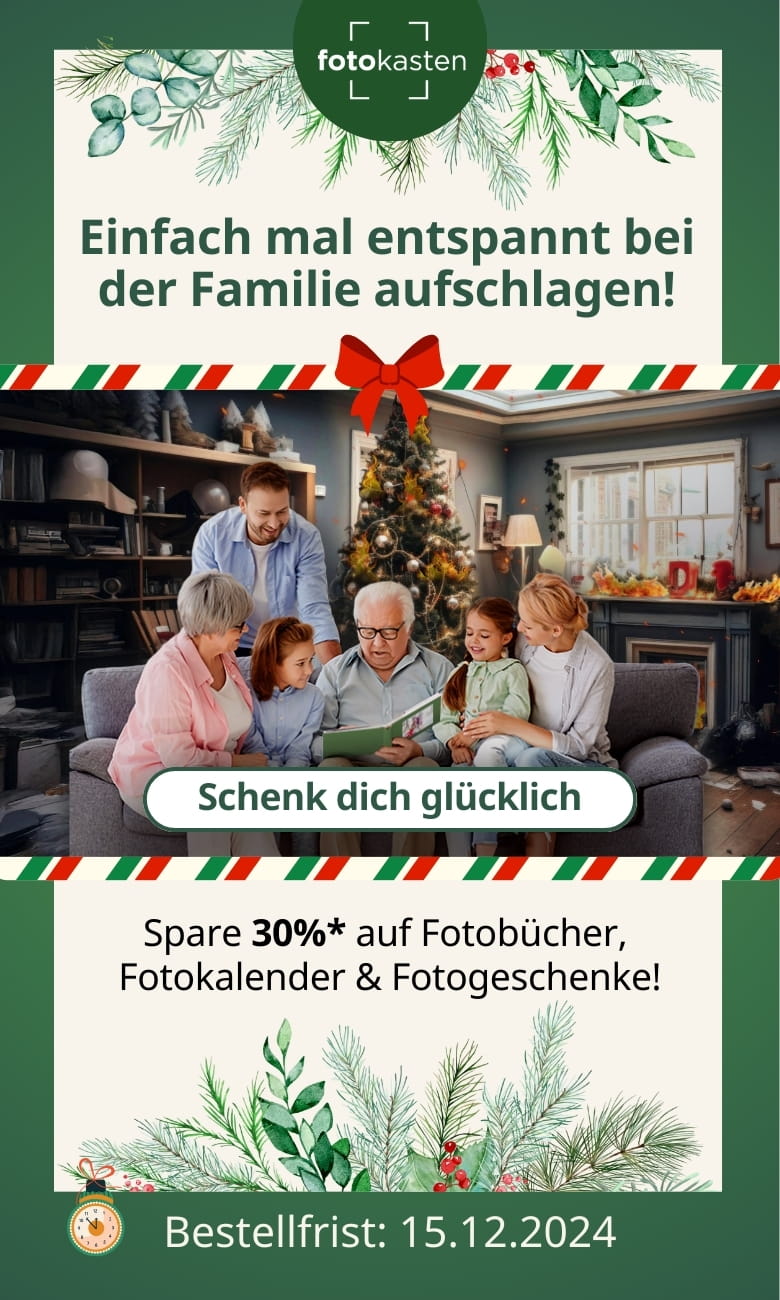 Weihnachts-Aktion bei fotokasten